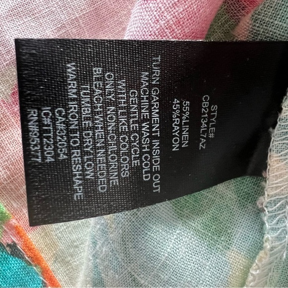 Sanctuary Perfect Time Floral Print Scoop Neck Short Sleeve Top Cropped XL - Picture 14 of 14